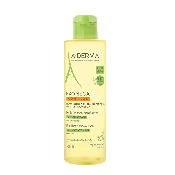 Aderma - Exomega Control Emollient shower oil