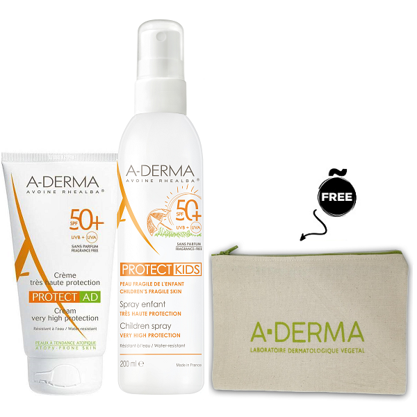 Aderma - Protect Kids Spray & Protect AD Cream Bundle