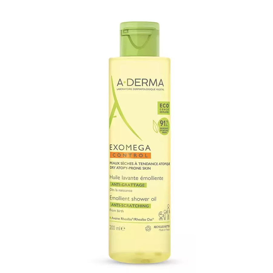 Aderma - Exomega Control Emollient Shower Oil