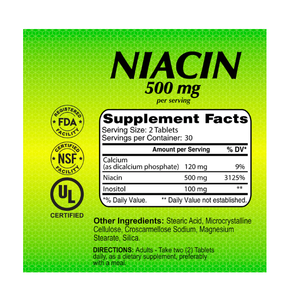 Alfa - Niacin 500mg