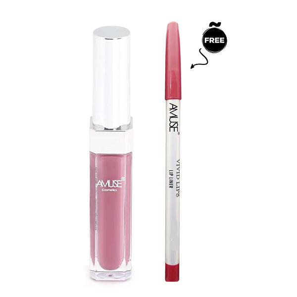 Amuse - Matte Liquid Lipstick & Vivid Lips Lip Liner Bundle