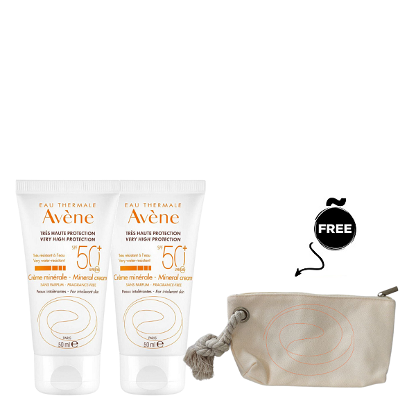 Avène - Mineral Cream Fragrance Free SPF50+ Duo Pack Bundle