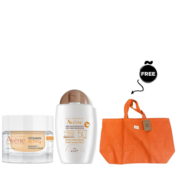 Avène - Vitamin Activ Cg Cream & Tinted Mineral Fluid SPF50+ Bundle