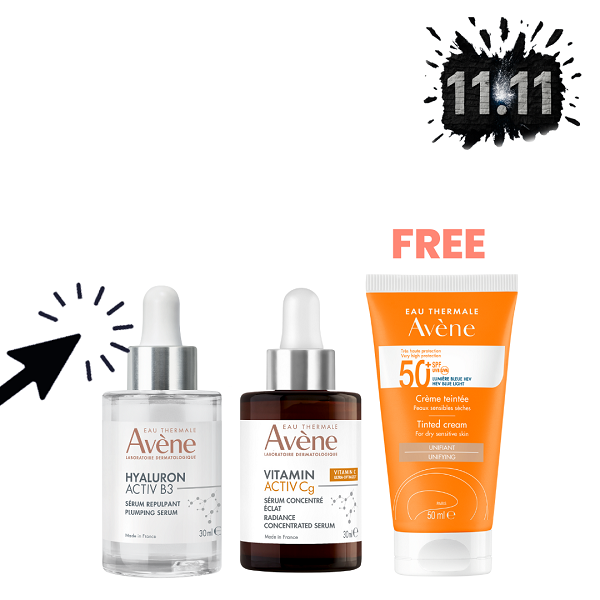 Avene - Hyaluron Activ B3 Serum & Vitamin Activ Cg Serum Bundle
