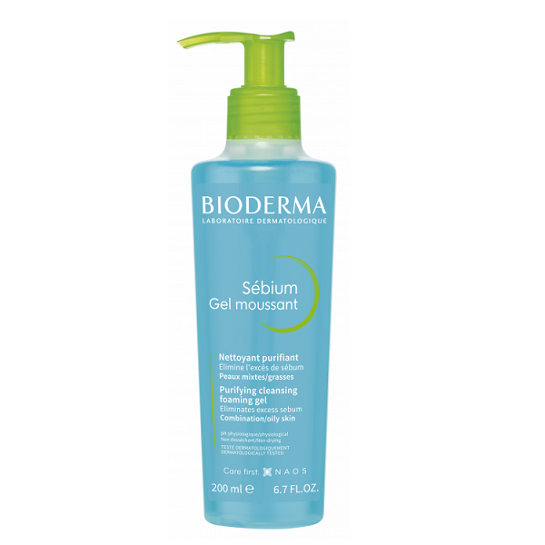 Bioderma - Sebium purifying cleansing foaming gel pump