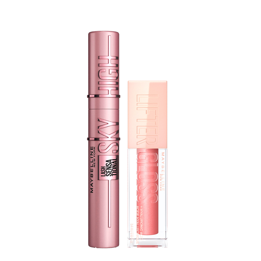 Brave Together Bundle - Maybelline Lifter Gloss & Sky High Mascara Black