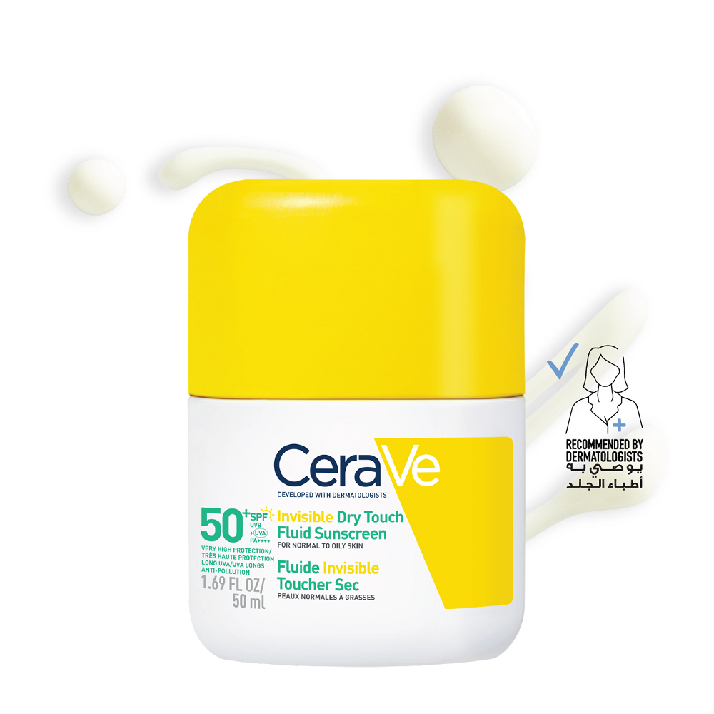 Cerave - Invisible Dry Touch Fluid Sunscreen SPF50+