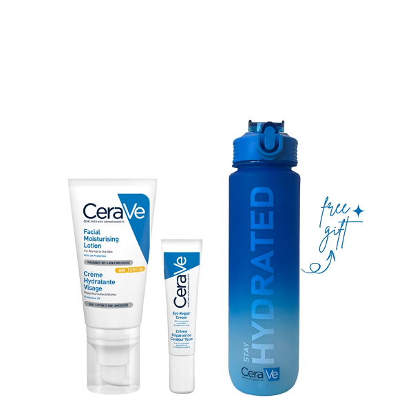 Cerave - Facial Moisturising Lotion SPF 25 AM & Eye Repair Cream Bundle