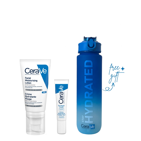 Cerave - Facial Moisturising Lotion PM & Eye Repair Cream Bundle