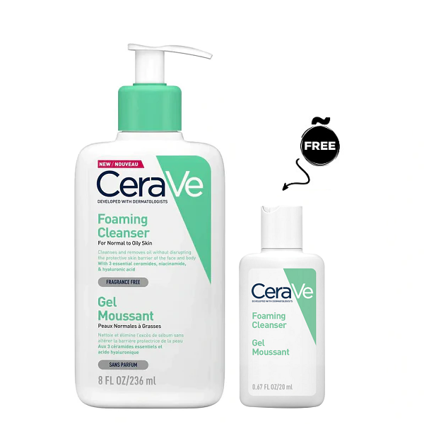 Cerave - Foaming Facial Cleanser For Normal To Oily Skin