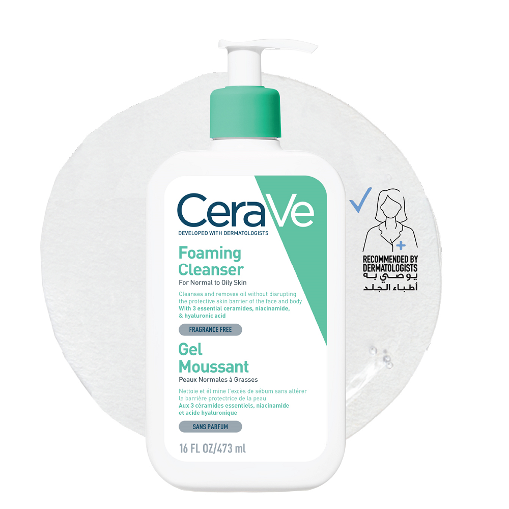 Cerave - Foaming Facial Cleanser For Normal To Oily Skin