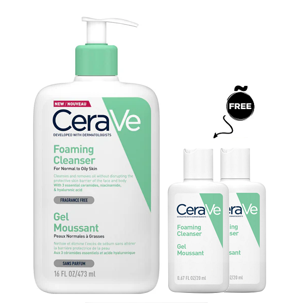 Cerave - Foaming Facial Cleanser For Normal To Oily Skin