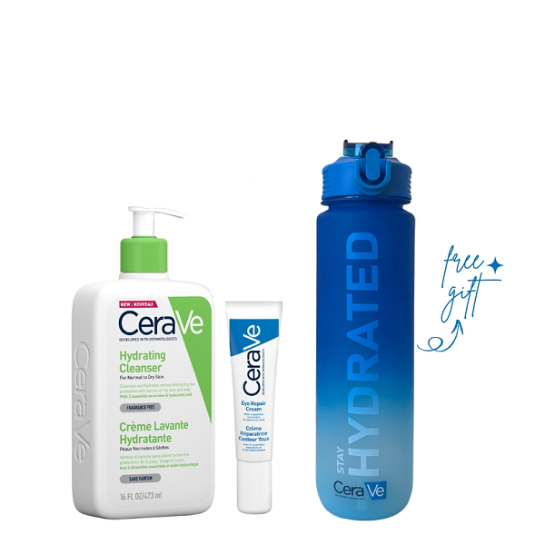 Cerave - Hydrating Cleanser & Eye Repair Cream Bundle