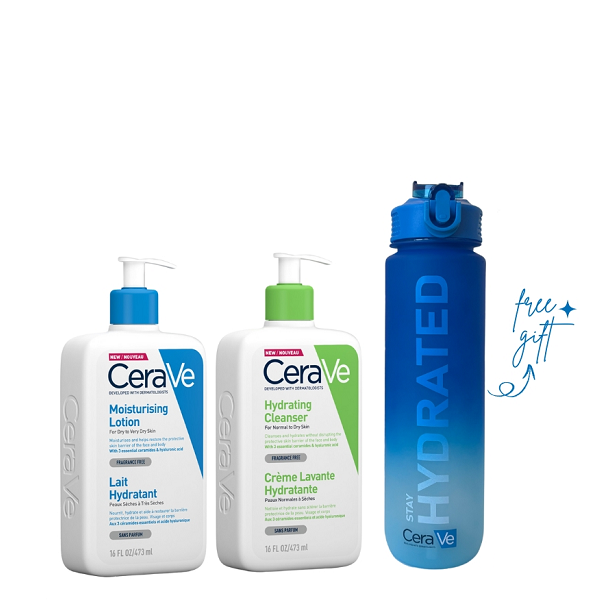 Cerave - Hydrating Cleanser & Moisturising Lotion Bundle