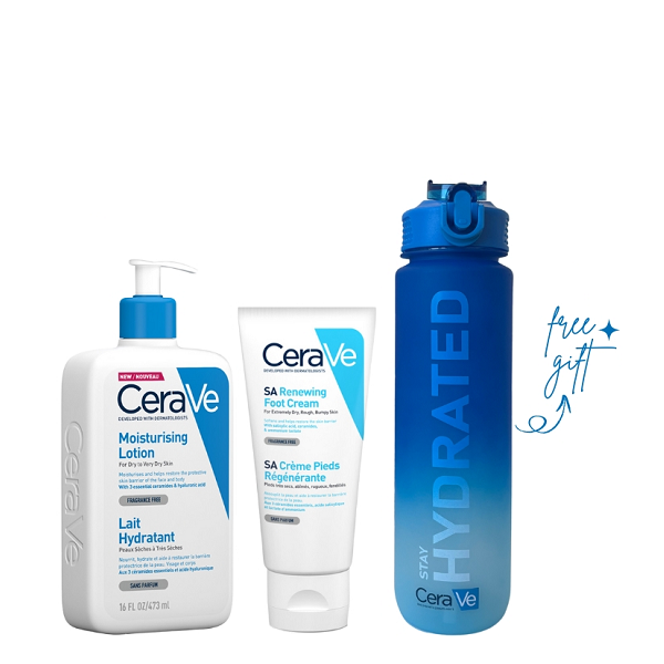 Cerave - Moisturising Lotion & SA Renewing Foot Cream Bundle