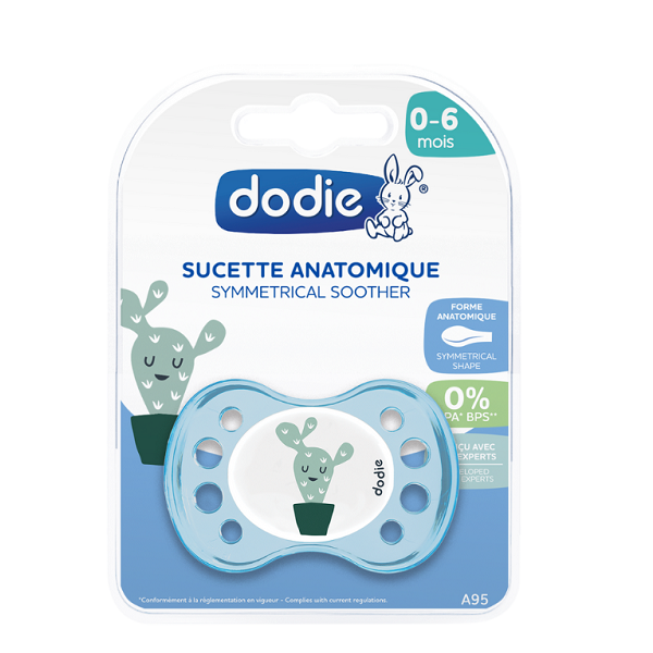 Dodie - Anatomical Soother 0-6 months Happy Life Boy A95