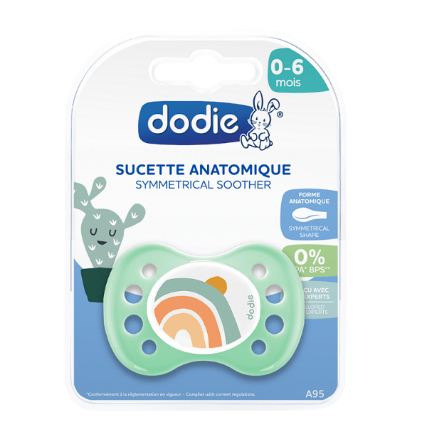 Dodie - Anatomical Soother 0-6 months Happy Life Boy A95