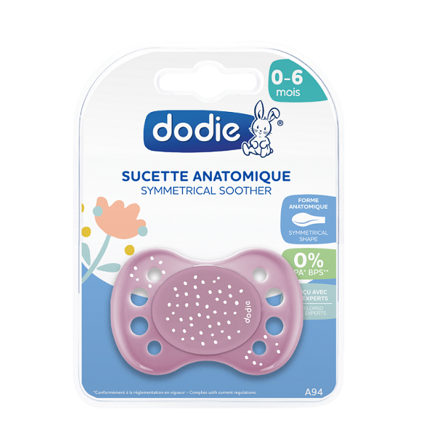 Dodie - Anatomical Soother 0-6 months Happy Life Girl A94