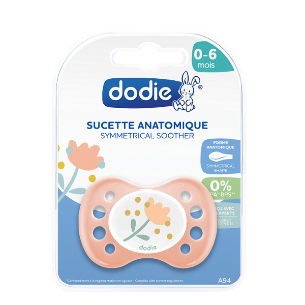 Dodie - Anatomical Soother 0-6 months Happy Life Girl A94