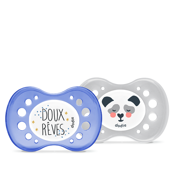 Dodie - Anatomical Duo Soothers 18+ months Mix Night Animals A2