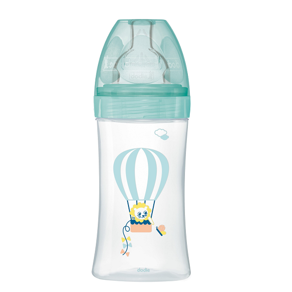 Dodie - Bottle Sensation+ Anti-Colic AIR 0-6 months Flat Teat Flow