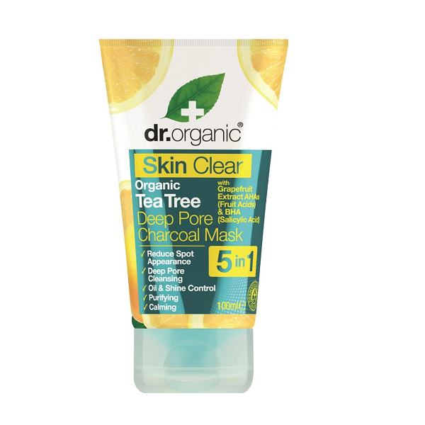 Dr Organic - Skin Clear Organic Tea Tree Deep Pore Charcoal Mask 5 In 1