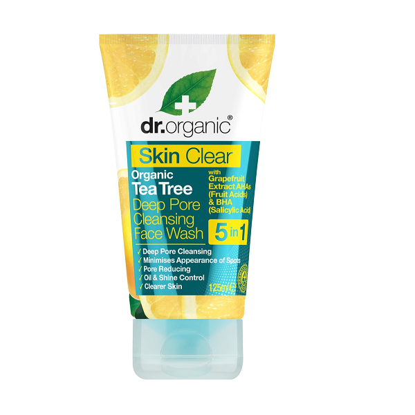 Dr Organic - Skin Clear Organic Tea Tree Deep Pore Cleansing Face Wash 5 In 1