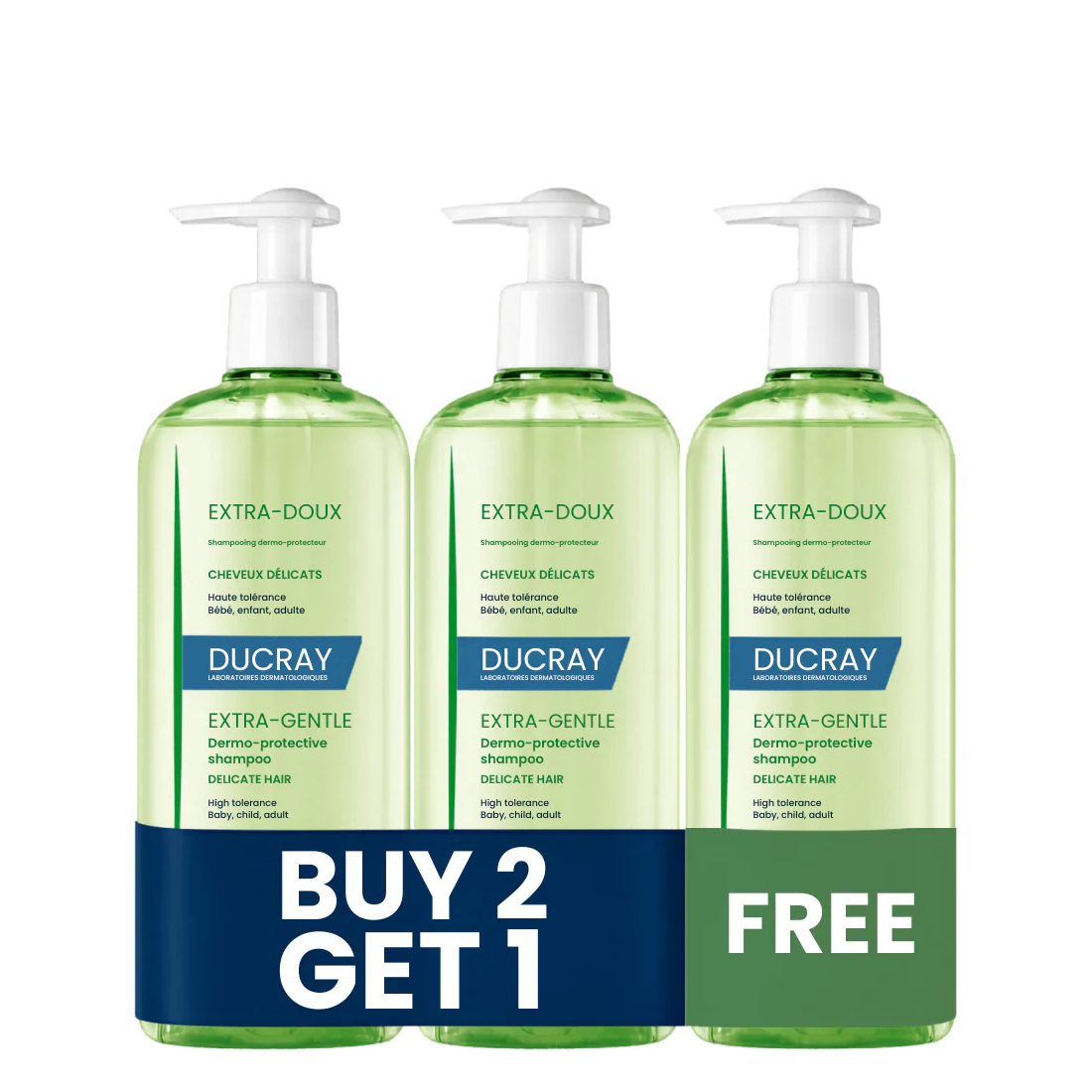 Ducray - Extra Gentle Dermo Protective Shampoo Buy 2 Get 1 Free