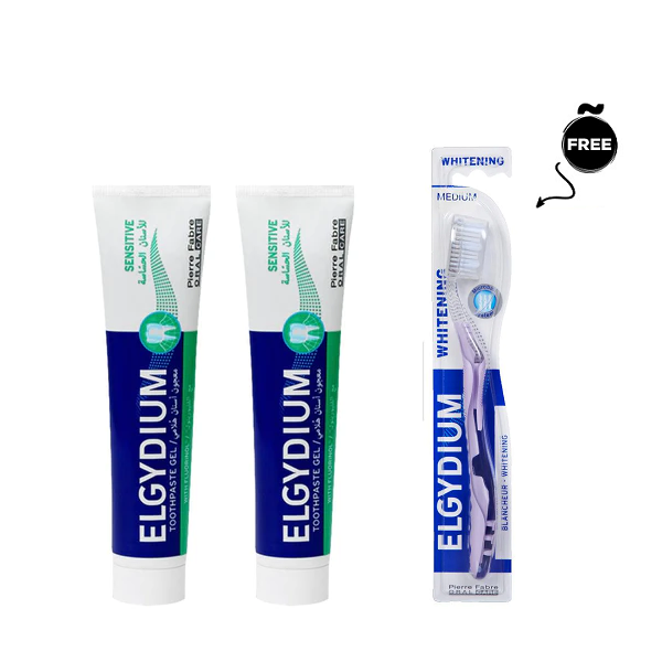 Elgydium - Sensitive Toothpaste Duo Pack Bundle