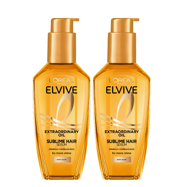 Elvive - Extraordinary Oil Sublime Hair Enhancer Serum Duo Pack Bundle