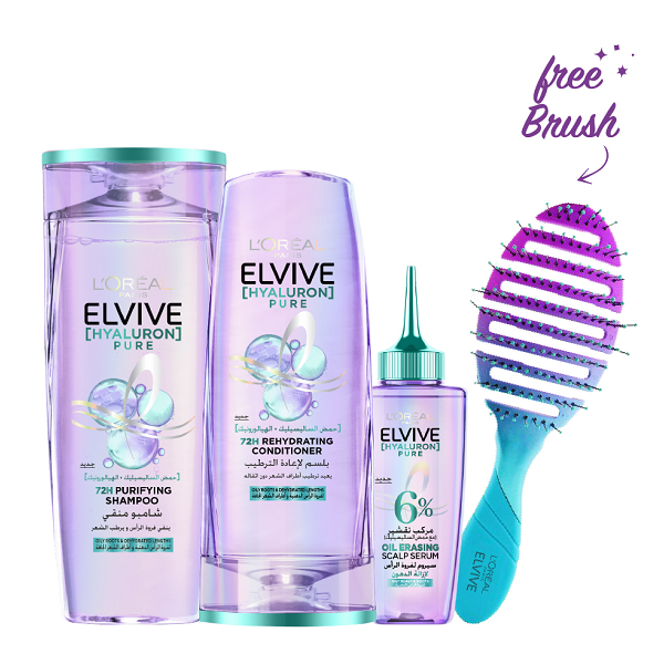 Elvive - Hyaluron Pure Scalp Serum, Shampoo & Conditioner Bundle