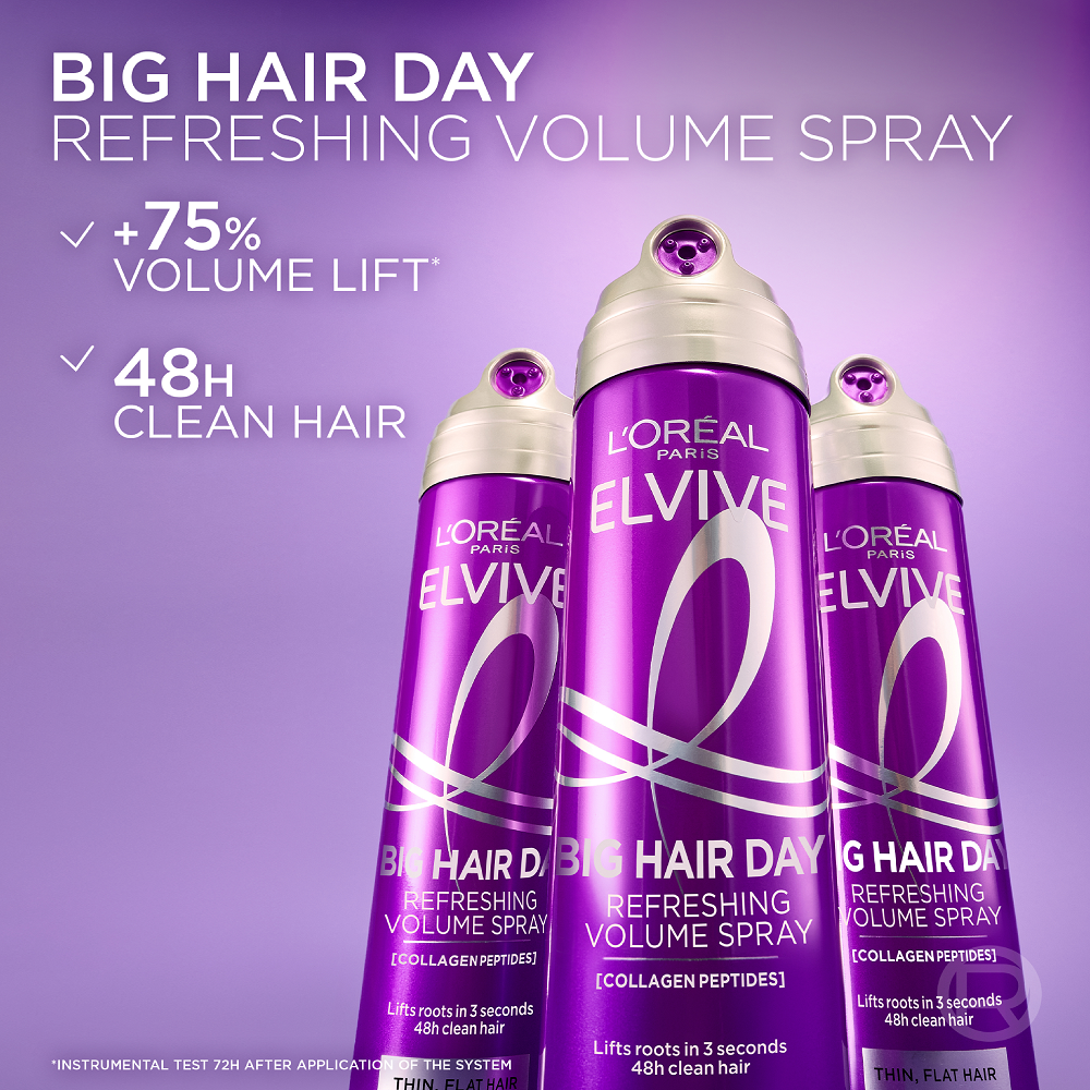 Elvive - Collagen Peptides Big Hair Day Refreshing Volume Spray