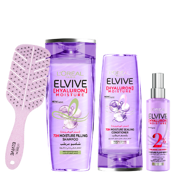 Elvive - Hyaluron Moisture Conditioner, Shampoo & Serum Bundle