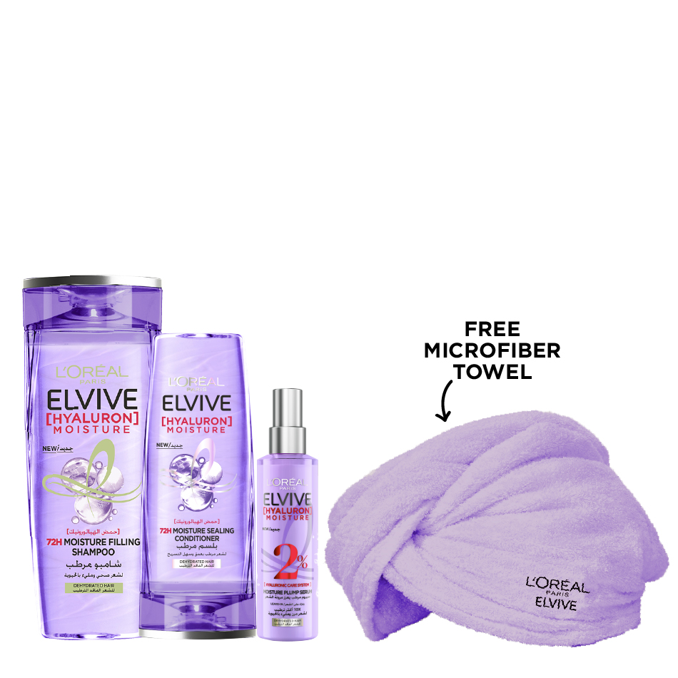 Elvive - Hyaluron Moisture Conditioner, Shampoo & Serum Bundle