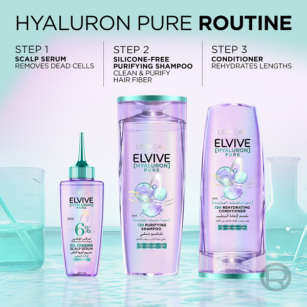 Elvive - Hyaluron Pure 72H Purifying Shampoo