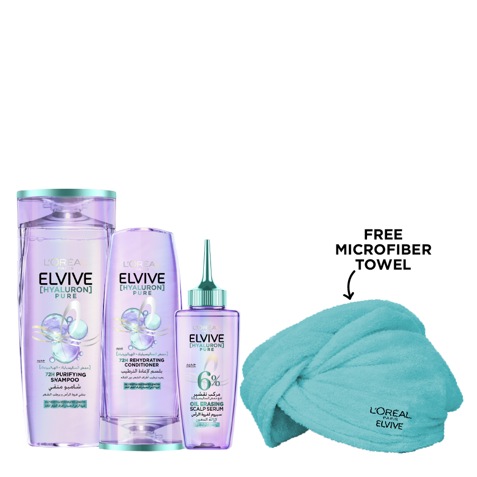 Elvive - Hyaluron Pure Scalp Serum, Shampoo & Conditioner Bundle