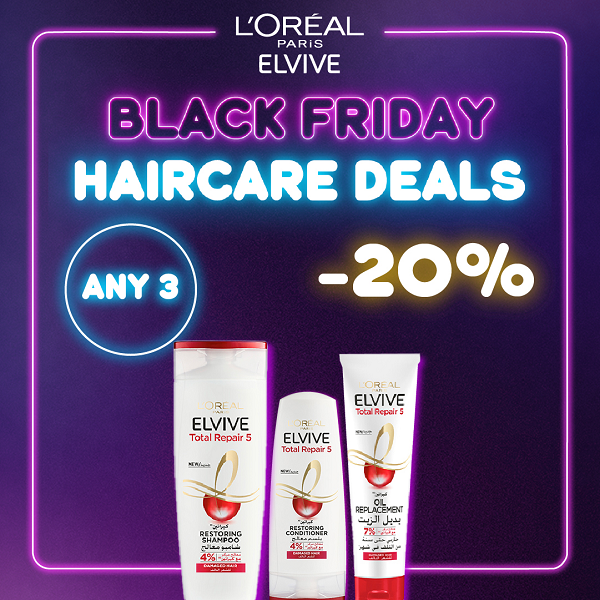 Elvive - Total Repair 5 Shampoo, Conditioner & Oil Replacement Bundle