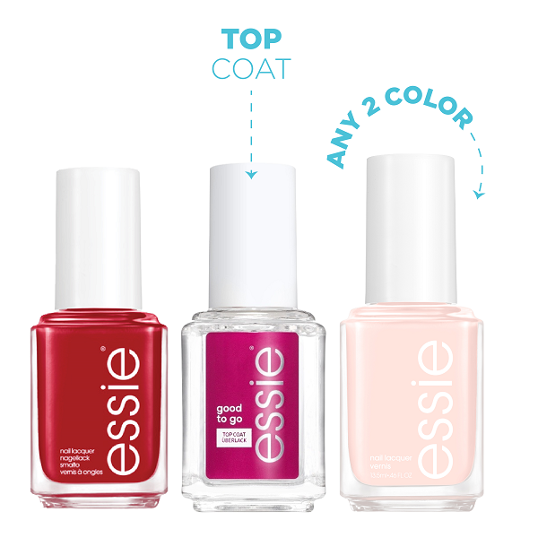Essie - Nail Lacquer Duo Pack & Good To Go Top Coat Bundle