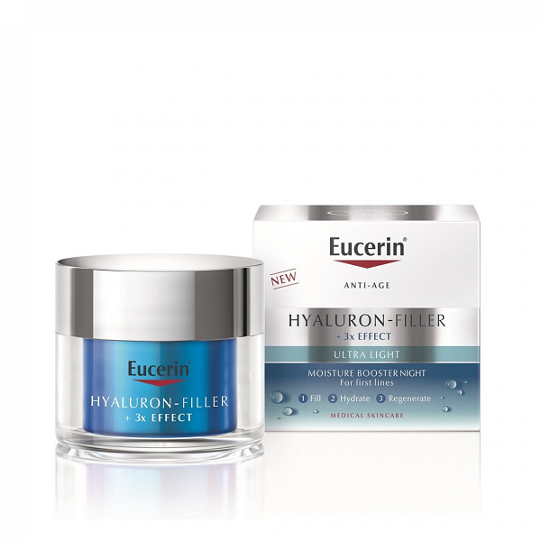 Eucerin - Hyaluron Filler + 3x Effect Ultra Light Moisture Booster Night