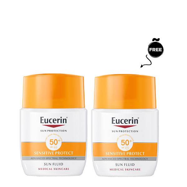 Eucerin - Sensitive Protect Sun Fluid 1+1 Free