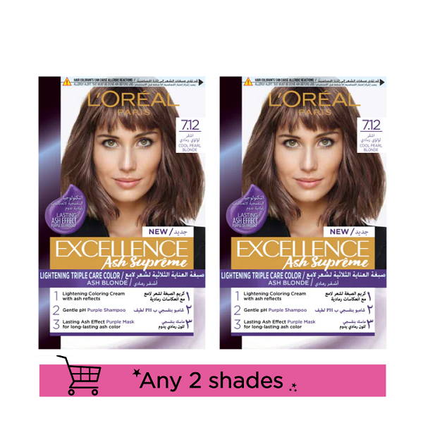 Excellence - Ash Supreme Lightening Triple Care Color Duo Pack Bundle