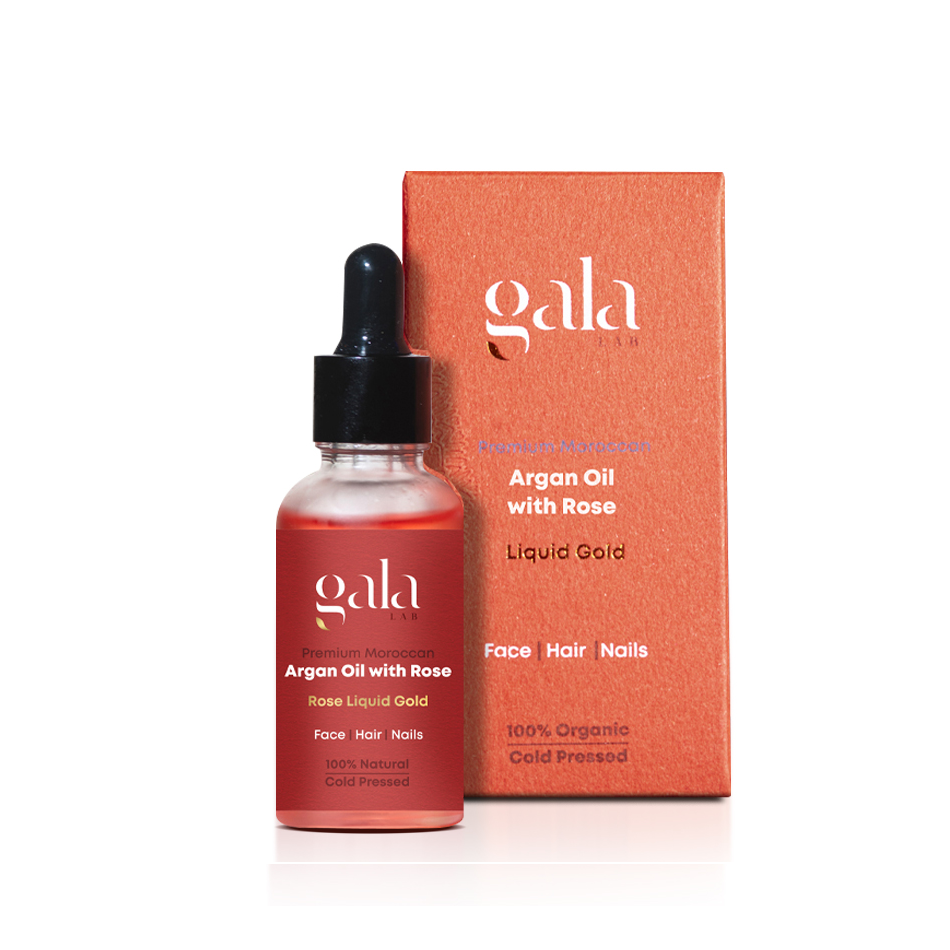 Gala Lab - Premium Moroccan Argan Oil With Rose Liquid Gold