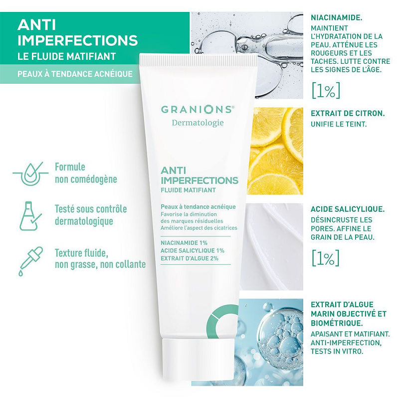 Granions - Anti Blemish Mattifying Fluid