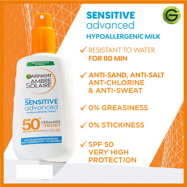 Garnier - Ambre Solaire Sensitive Advanced Ceramide Protect SPF50+ Spray