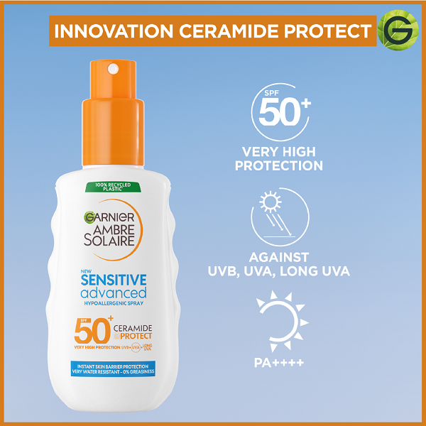 Garnier - Ambre Solaire Sensitive Advanced Ceramide Protect SPF50+ Spray