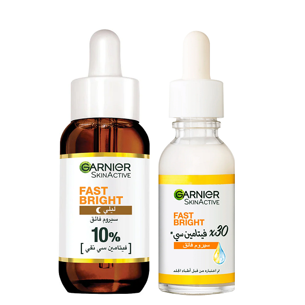 Garnier - Fast Bright Day & Night Serum Bundle