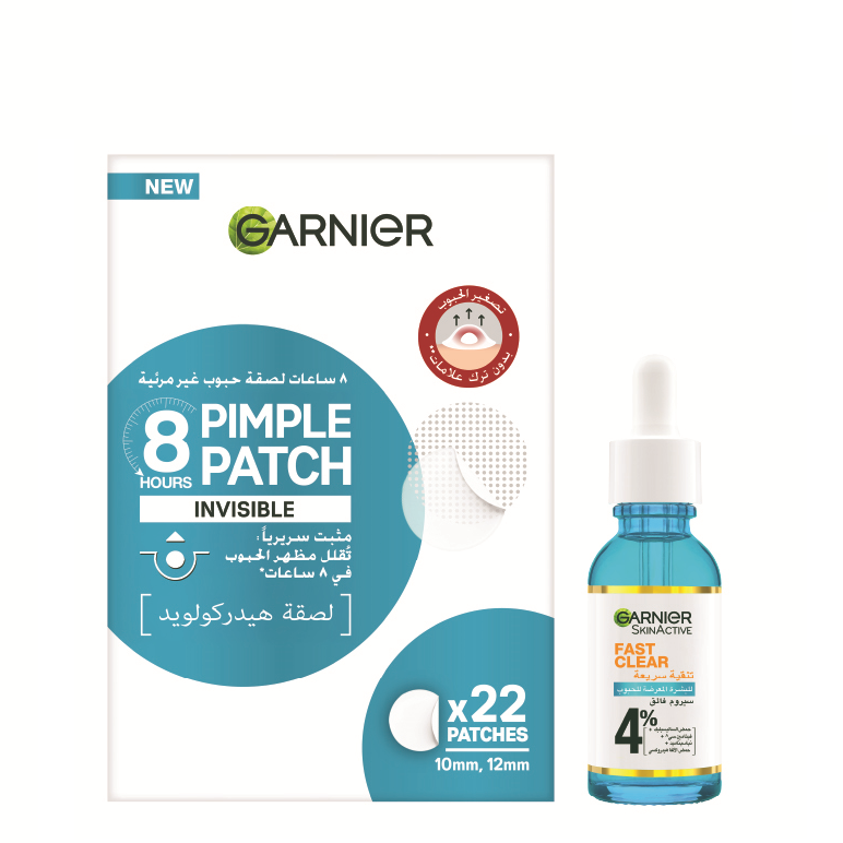 Garnier - Pimple Patch Invisible & Fast Clear Serum Bundle