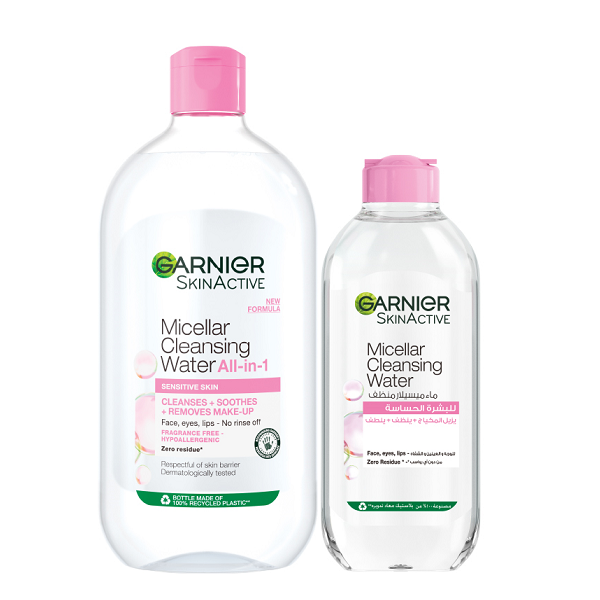 Garnier - Micellar Cleansing Water 700ml & 400ml Bundle