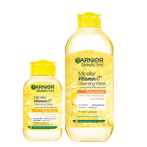 Garnier - Micellar Vitamin C Cleansing Water 100ml + 400ml Bundle