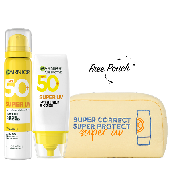 Garnier - Super UV Invisible Air Mist & Serum Sunscreen Bundle